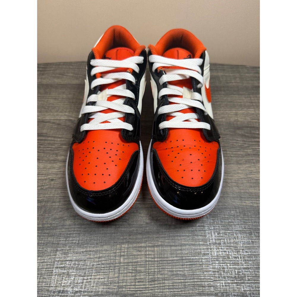 Air Jordan 1 Low SE Orange Black White Kids Shoes DM3379-600 Size 6.5Y